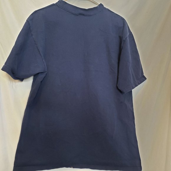 Vintage Fresno State Tshirt Navy White Logo Bulldog Cotton Exchange Large - Picture 7 of 9